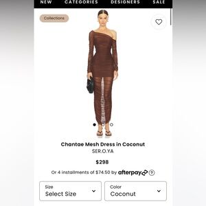 Chantae Mesh Dress in Coconut
Retrofete SER.O.YA size m new with tags